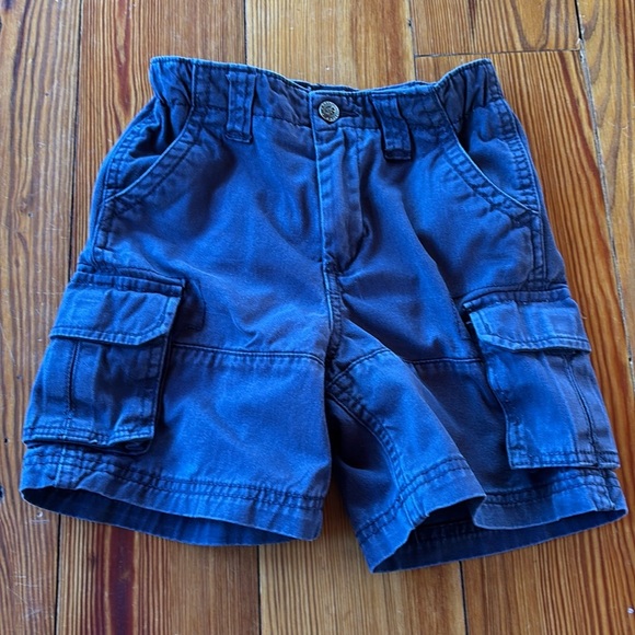 J. Khaki Kids Boys Blue Cargo Shorts Size 5 - Picture 1 of 7